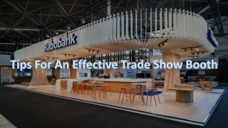 Tips For An Effective Trade Show Booth