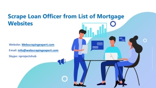 Scrape Loan Officer from List of Mortgage Websites