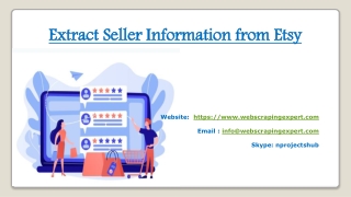 Extract Seller Information from Etsy
