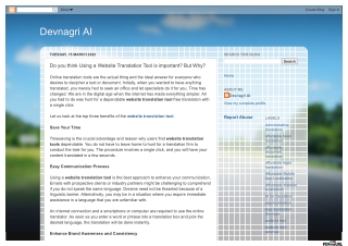 Do you think Using a Website Translation Tool is important