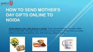 How To Send Mother's Day Gifts Online to Noida