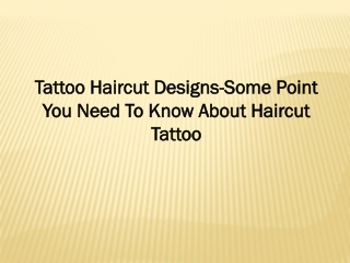tattoo haircut designs