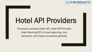 Hotel API Provider | Hotel Booking API