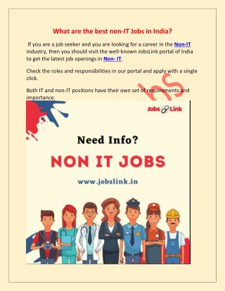 Non-IT job