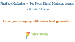Top Notch Digital Marketing Agency in BC
