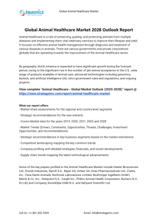 2021 Animal Healthcare Industry Global Analysis Report