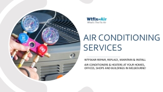 Air conditioning services