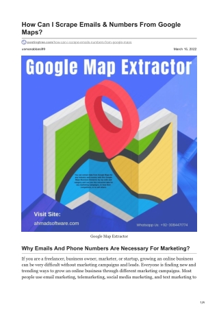 1How Can I Scrape Emails amp Numbers From Google Maps