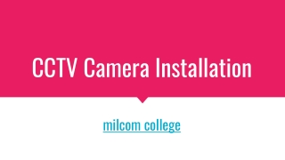 cctv camera installation