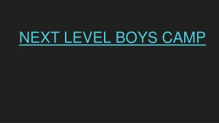Boys Summer Camps
