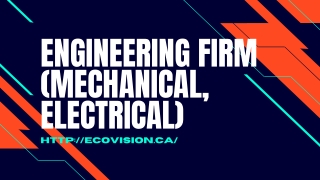 Engineering Firm Mechanical and Electrical - Ecovision.com