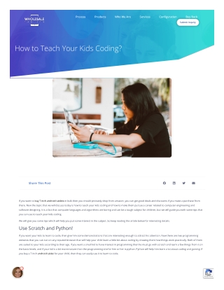 How to Teach Your Kids Coding?