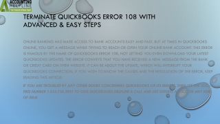 Step by step troubleshooting to resolve QuickBooks Error 108