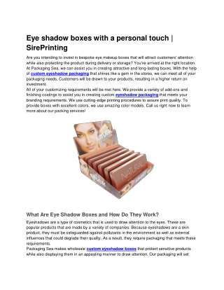 Eye shadow boxes with a personal touch _ SirePrinting