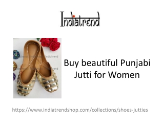 Buy Punjabi Jutti for Women