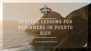 Surfing Lessons For Beginners In Puerto Rico