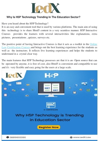 Why H5P technology is trending in education sector
