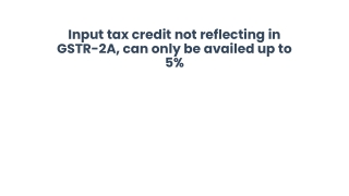Input tax credit not reflecting in GSTR-2A, (1)