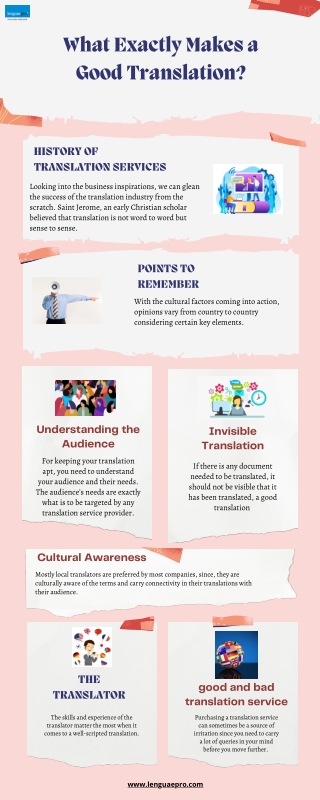 What Exactly Makes a Good Translation?
