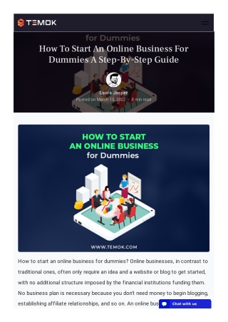 How To Start An Online Business For Dummies A Step-By-Step Guide