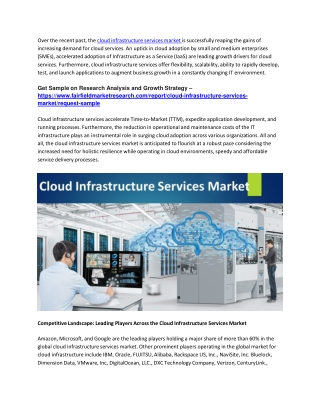 Cloud Infrastructure Services Market CAGR, Key Players, Applications