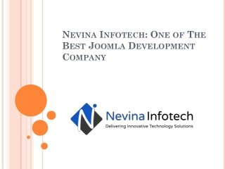 Nevina Infotech: One of The Best Joomla Development Company