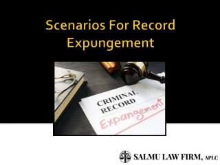 Scenarios For Record Expungement