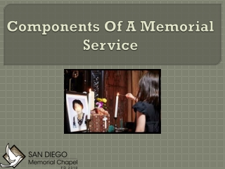 Components Of A Memorial Service