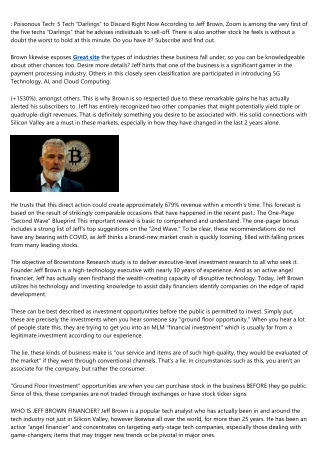 Jeff Scott Brown - Investment Adviser Public Disclosure