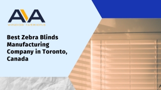 Best Zebra Blinds Manufacturing Company in Toronto, Canada