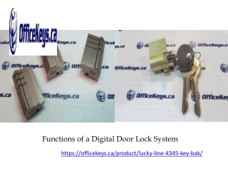 Functions of a Digital Door Lock System