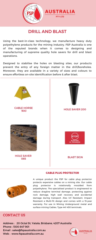 Why Investing in High Quality Blast Hole Plugs is Important