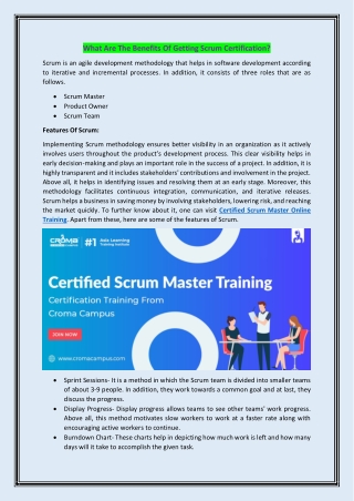 What Are The Benefits Of Getting Scrum Certification?