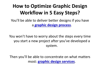 How to Optimize Graphic Design Workflow in 5 Easy Steps