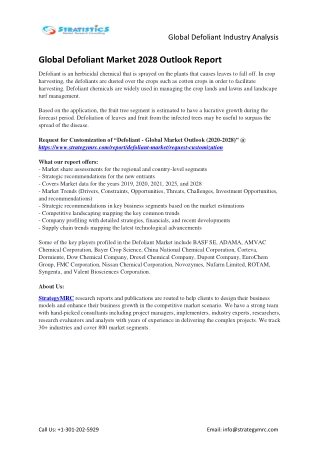 Global Defoliant Industry Forecasts Report Analysis