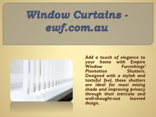 Window Curtains - ewf.com.au