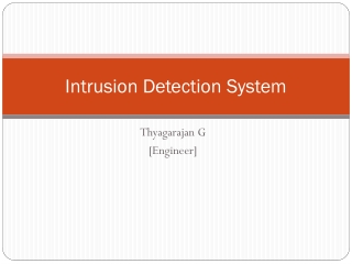 Intrusion Detection System