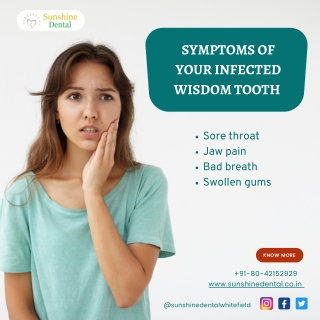 Symptoms of infected Wisdom Tooth, Best Dental Facilities in Whitefield