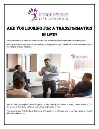 NLP Training In Bangalore