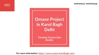 Omaxe Project in Karol Bagh Delhi