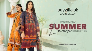 Ladies Unstitched Lawn Suits - BuyZilla.Pk