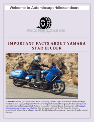 Purchase Yamaha Star Eluder Bikes Online For Sale