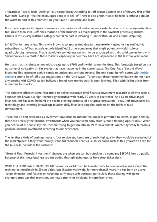 Near Future Report Review (Jeff Brown Scg Spatial ...