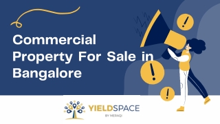 Commercial Property For Sale in Bangalore