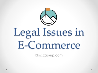 Legal Issues in E-Commerce - Blog.zaperp.com
