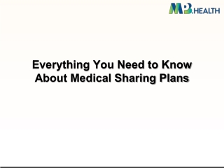 Everything You Need to Know About Medical Sharing Plans