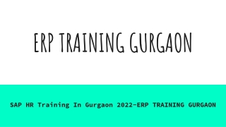 SAP HR Training In Gurgaon 2022
