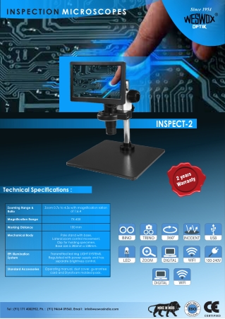 INSPECTION MICROSCOPES inspect 2