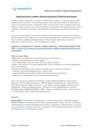 Machine Condition Monitoring Market Forecasts to 2028