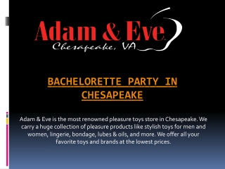 Bachelorette Party Accessories in Chesapeake